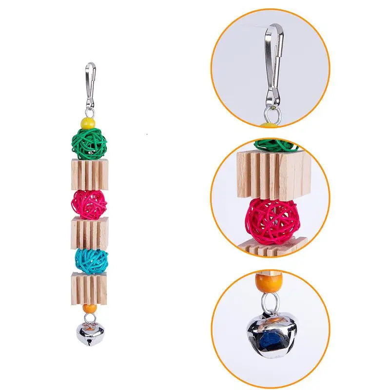 Cage Parachute Toy 3 Pet Parrot Claw Grinding Standing Creative Bird Chewing Bass 250320