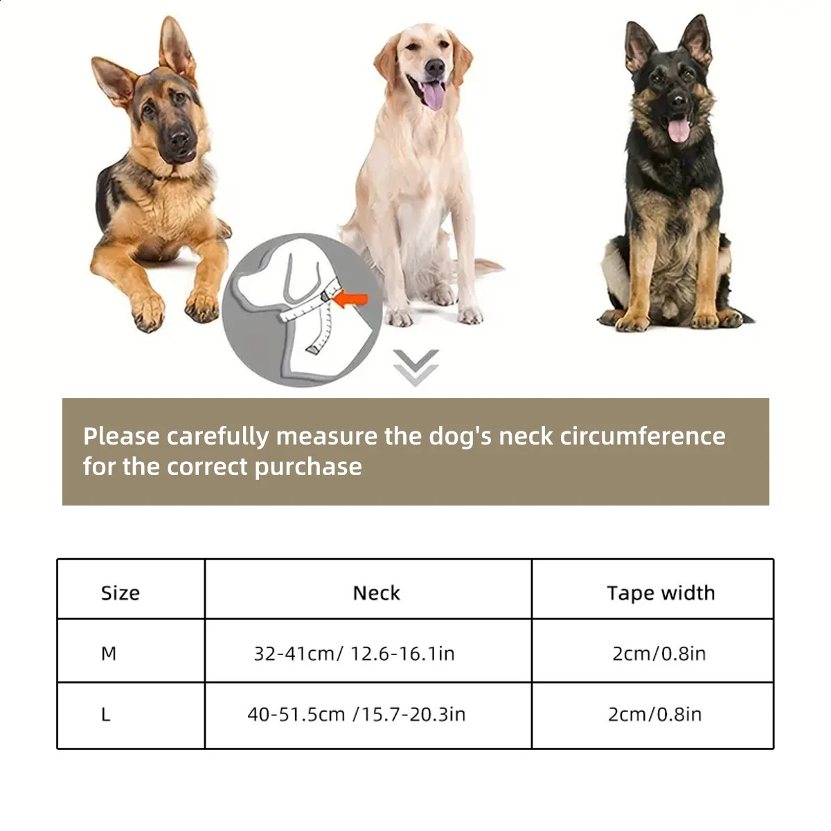 PVC Waterproof Dog Collar for Large Medium and Small Dogs Pet Training Walking German Shepherd Malinois 250320