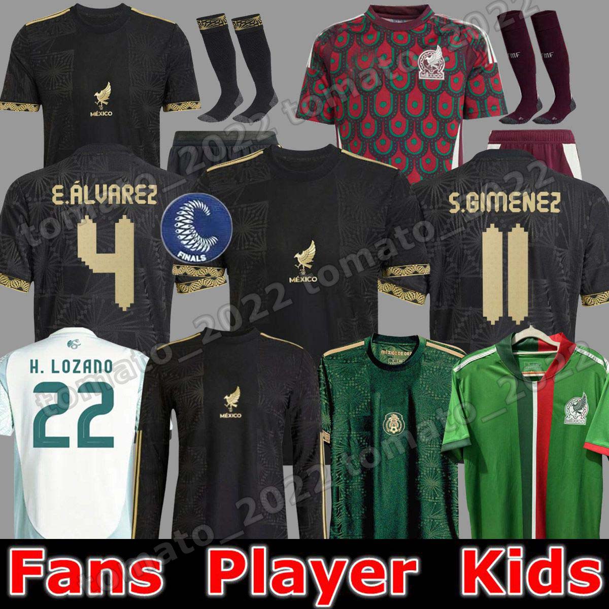 Mexico 2024 Copa America RAUL CHICHARITO Soccer Jerseys 2025 LOZANO 25 26 H.LOZANO Men Kids Football Shirts Uniforms Fans Player Version GIMENEZ 2025 Gold Cup
