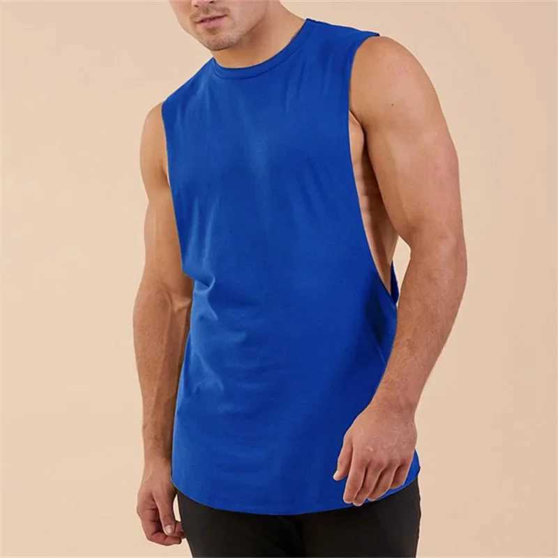 Mens Cartoon Gym Straps Summer Fitness Solid Clothing Loose O-neck Sleeveless Tank Top X250324