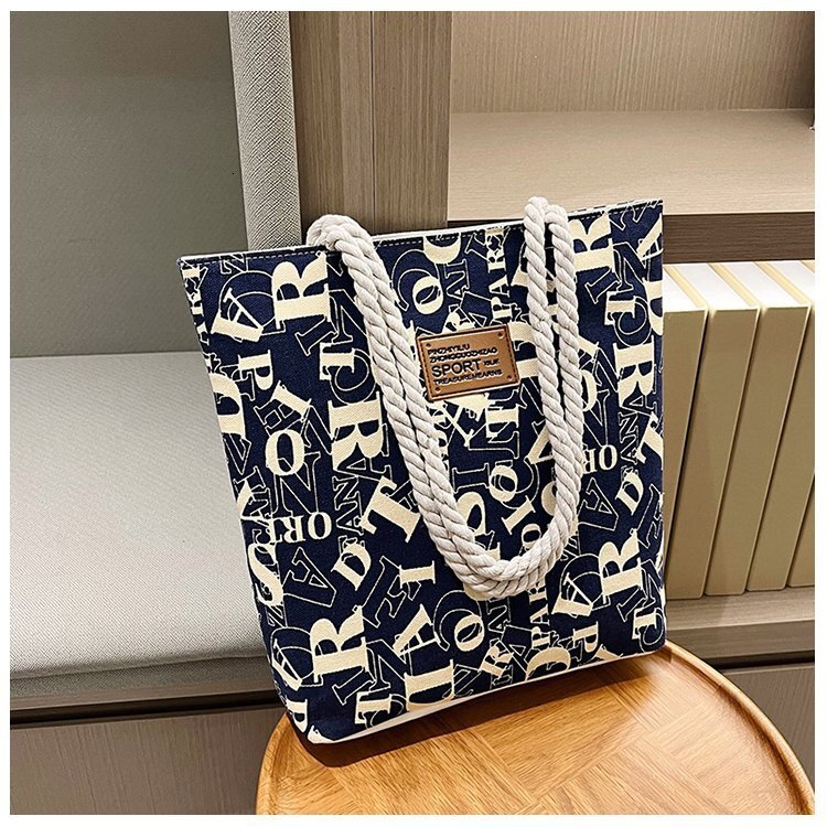2025S Fashion Designer Cheap Handbag Casual Versatile Letter Shoulder Ins Japanese And Korean Minimalist Tote Student Bag Trend