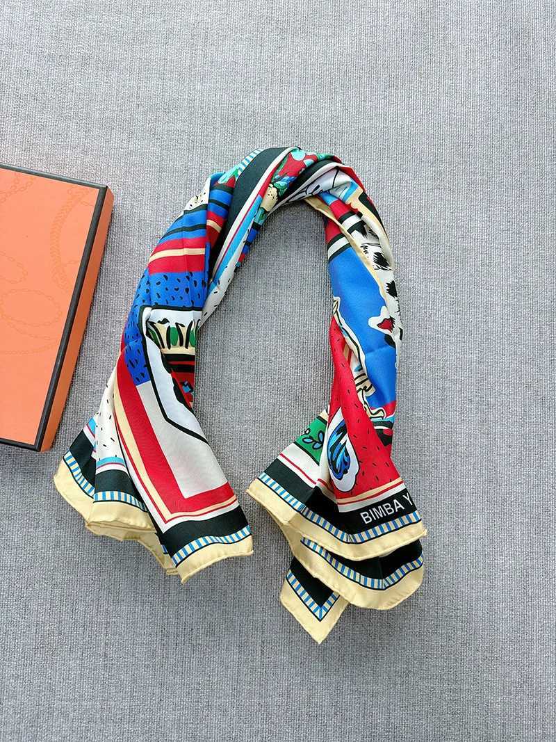 New Scarf Bay Silk Scarf Headscarf Foards Womens Accessories for Wenxiao Luxury Handle Headscarf X250324