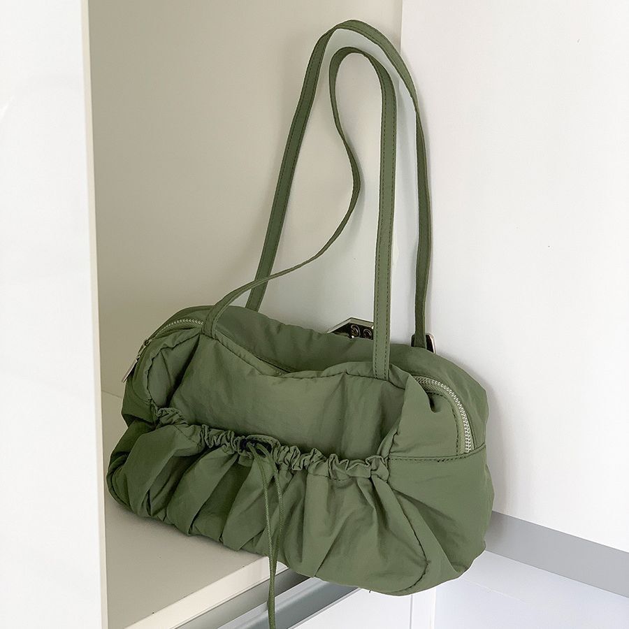 Pleated High-grade Underarm Bag Niche Commuter Tote Shoulder Bag Femininity New Large Capacity Nylon Bag Woman