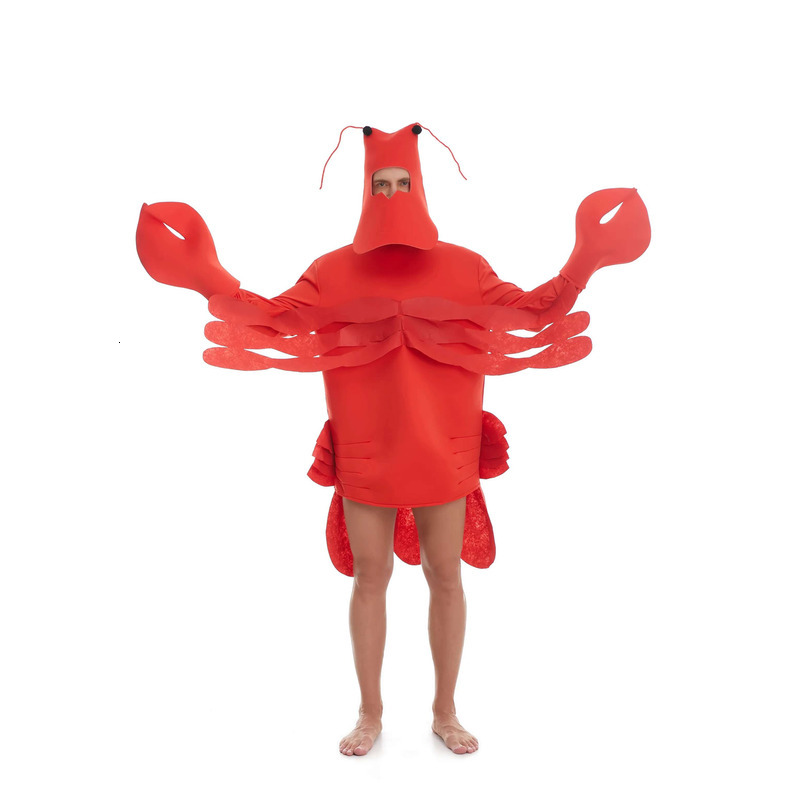 Stylish 3 Piece Costume with Lobster Design - Perfect for Fancy Dress Events quantity