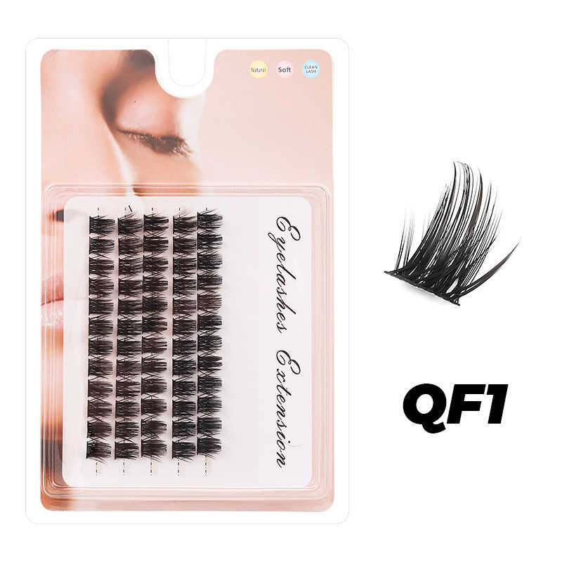 DINGSEN false eyelashes are straight stable thick curled and curled. DD segmented eyelashes W250324