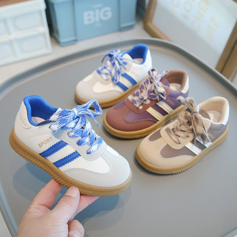 Kids Casual Board Shoes Children New Spring Autumn Sports Sneakers Happysteps for Boys Girls Fashion Leisure Shoes Toddler Soft Sole Shoes Sizes US5.5