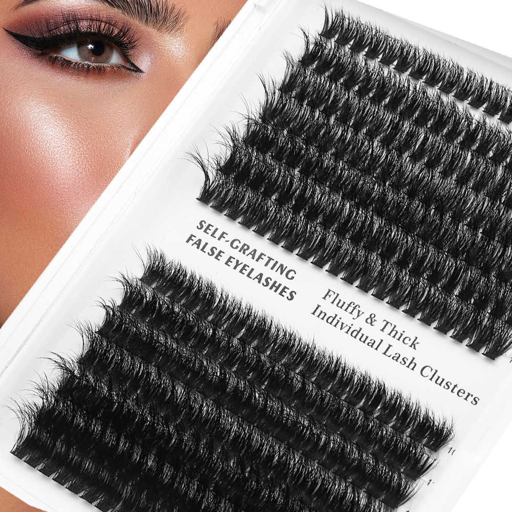 Messy Hot Melt Hair 3D Single Cluster Eyelash 80D Implanted False Eyelash Natural Thickening DIY Self Adhesive W250324