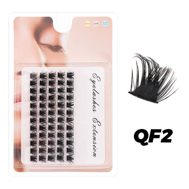 DINGSEN false eyelashes are straight stable thick curled and curled. DD segmented eyelashes W250324