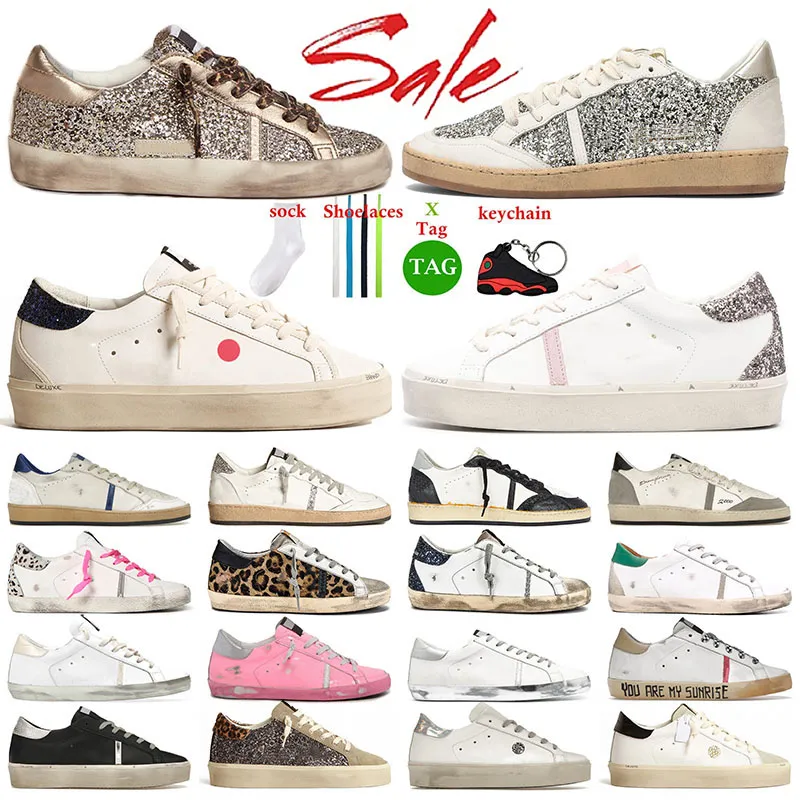 2025 Designer Luxurys Loafers Casual Shoes Leather Italy Dirty Old Shoe Brand Sneakers Superstar Women Men Ball Star Classic Trainers Big Size 12