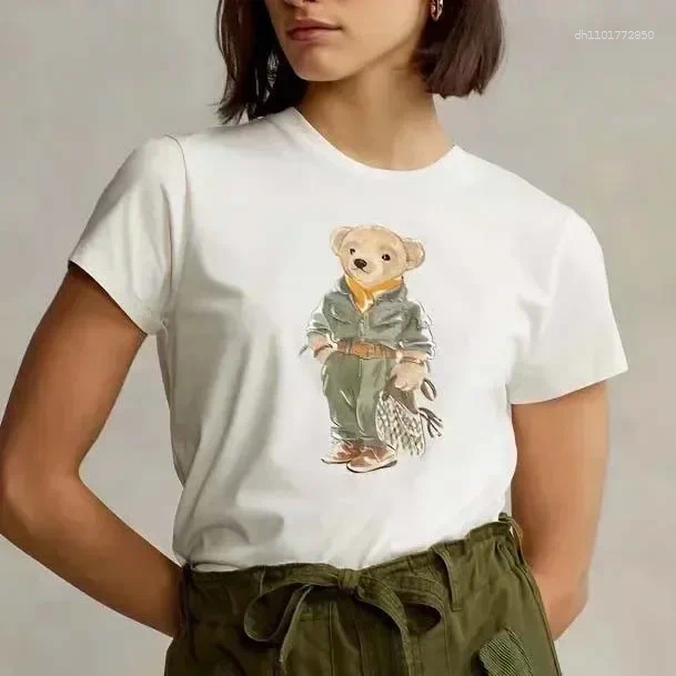 Women's T Shirts Graphic T-Shirt Fashion Trends Funny Round Neck Clothes Sporty Casual Tops Brand Clothing Top