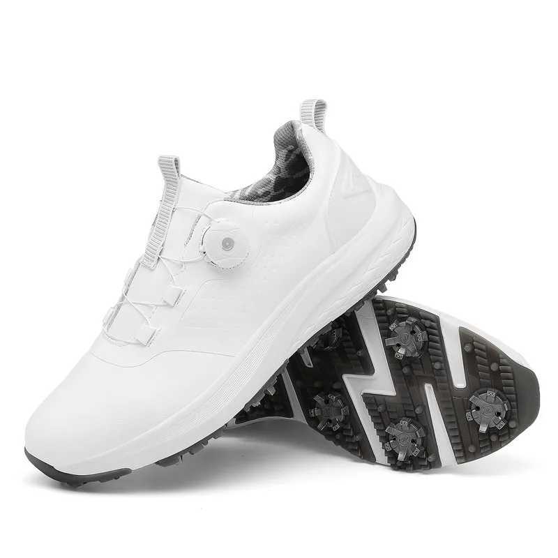 Mens sports shoes breathable activity screw rotating shoes womens golf shoes Y250322