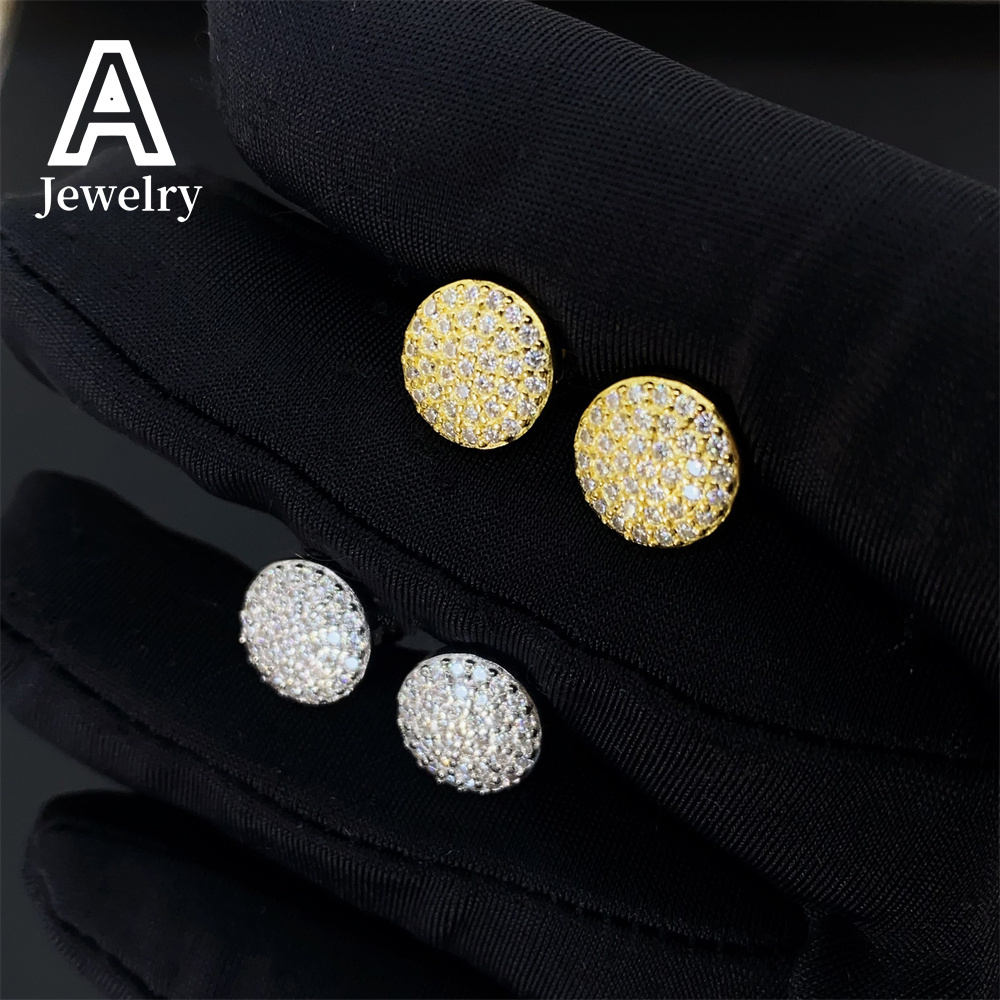 European and American 925 Silver vvs1MoissaniteEarrings tested by diamond personality boutique earrings for men and women