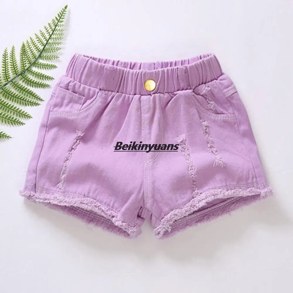 Girls shorts summer childrens pants fashionable denim baby be menina 250312