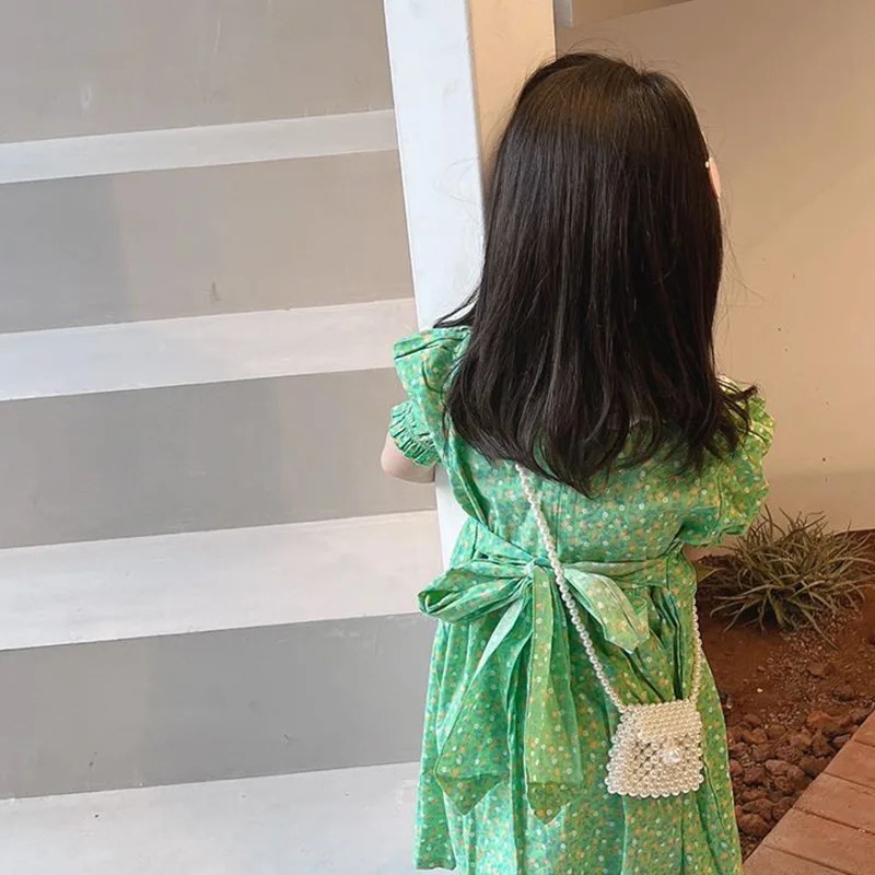 Girl Shoulder Bag Pearl Coin Wallet Cute Pearl Childrens Money Bag Party Wallet Baby Princess Cross Bag Gift 250322