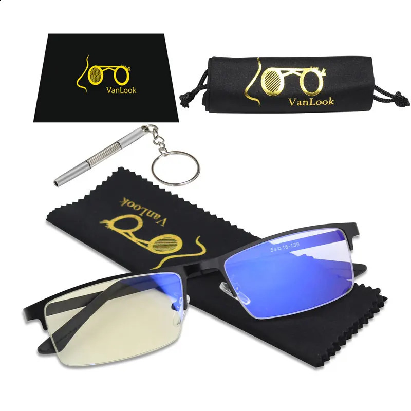 Mens Blue Light Blocking Glasses for Computer Eyeglasses Blaulicht Gaming Protection Blue Ray Goggles Anti Radiation Antiglare 250319