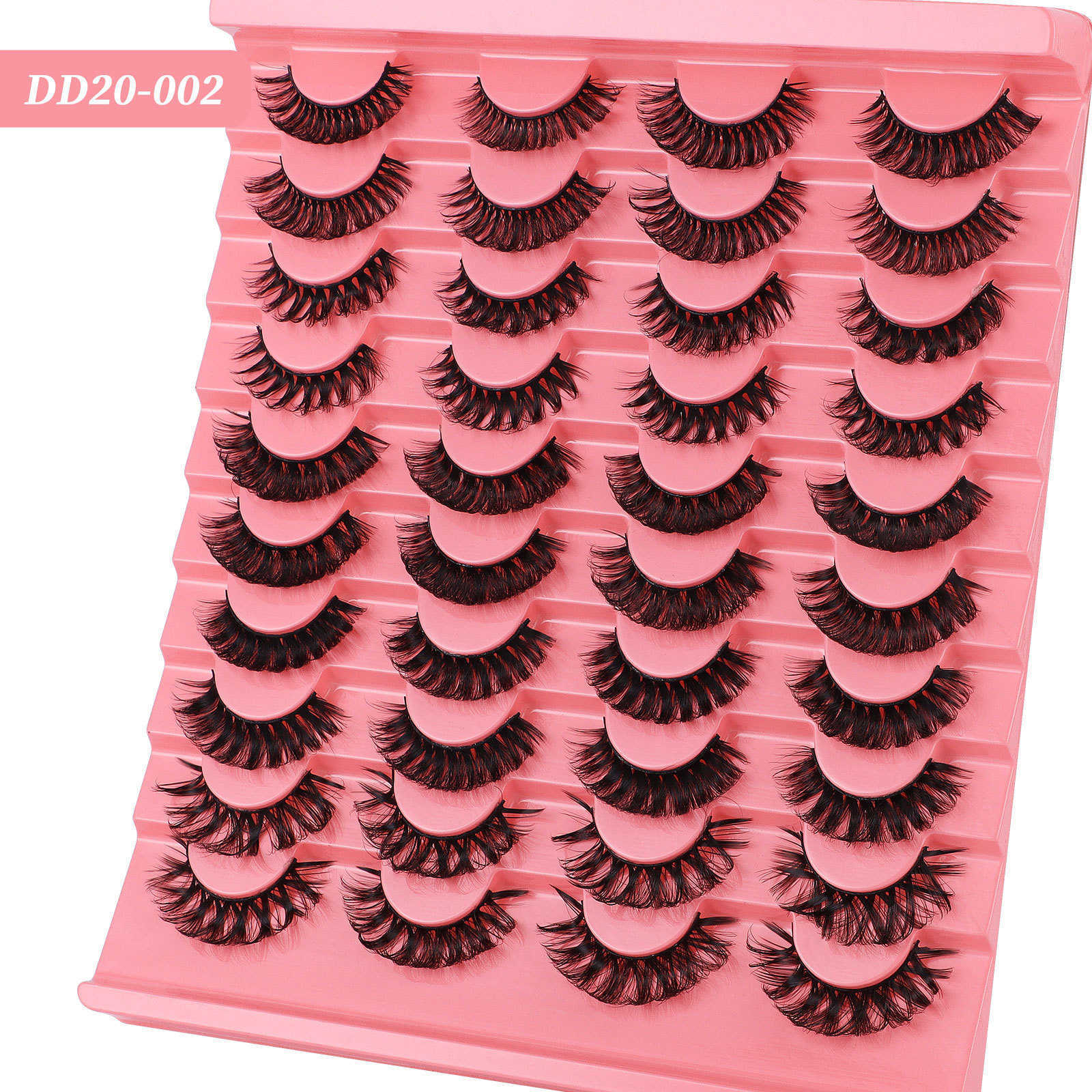 New product Thick mix and match 20 pairs of fake eyelashes Russian curly eyelashes simulated eyelashes W250324