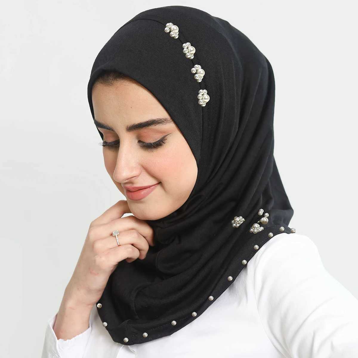 Neck mask underwear headscarf bead Muslim ribbon womens headscarf headscarf X250324