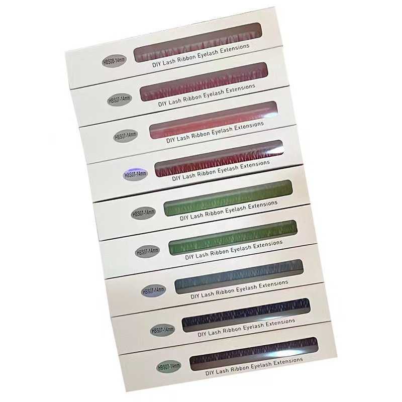 Long and exaggerated stage makeup colorful false eyelashes thick and curled three-dimensional eyelashes W250324