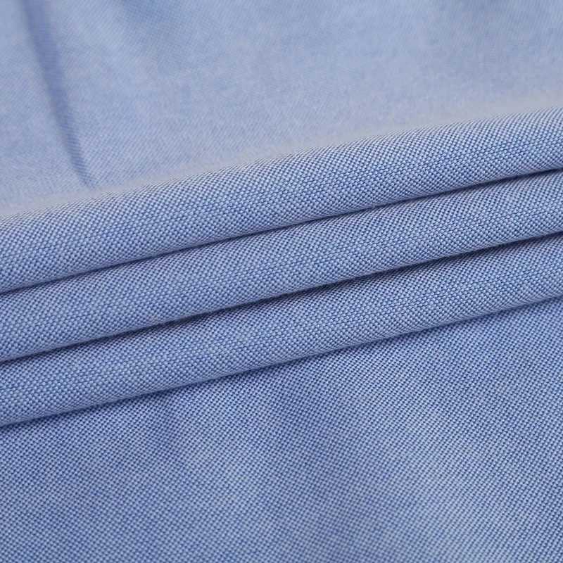 New S-7XL Blue Mens Long Sleeve 100% Cotton Oxford Soft Comfortable Casual Fit High Quality Business Mens Casual Shirt X2503241