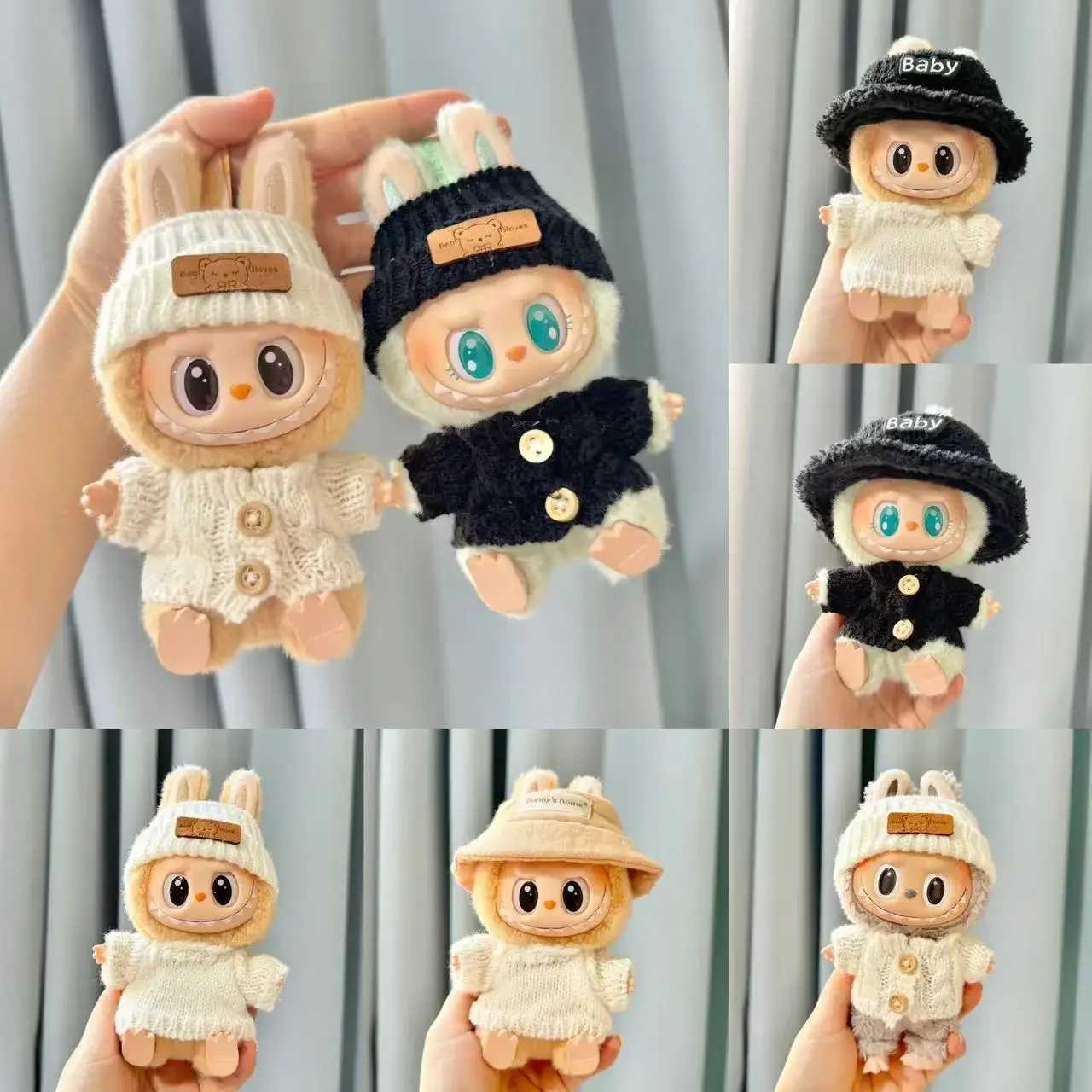 Korean Kpop Exo Labubu Idol V1 V2 Mini Doll Clothing SetXJ250324