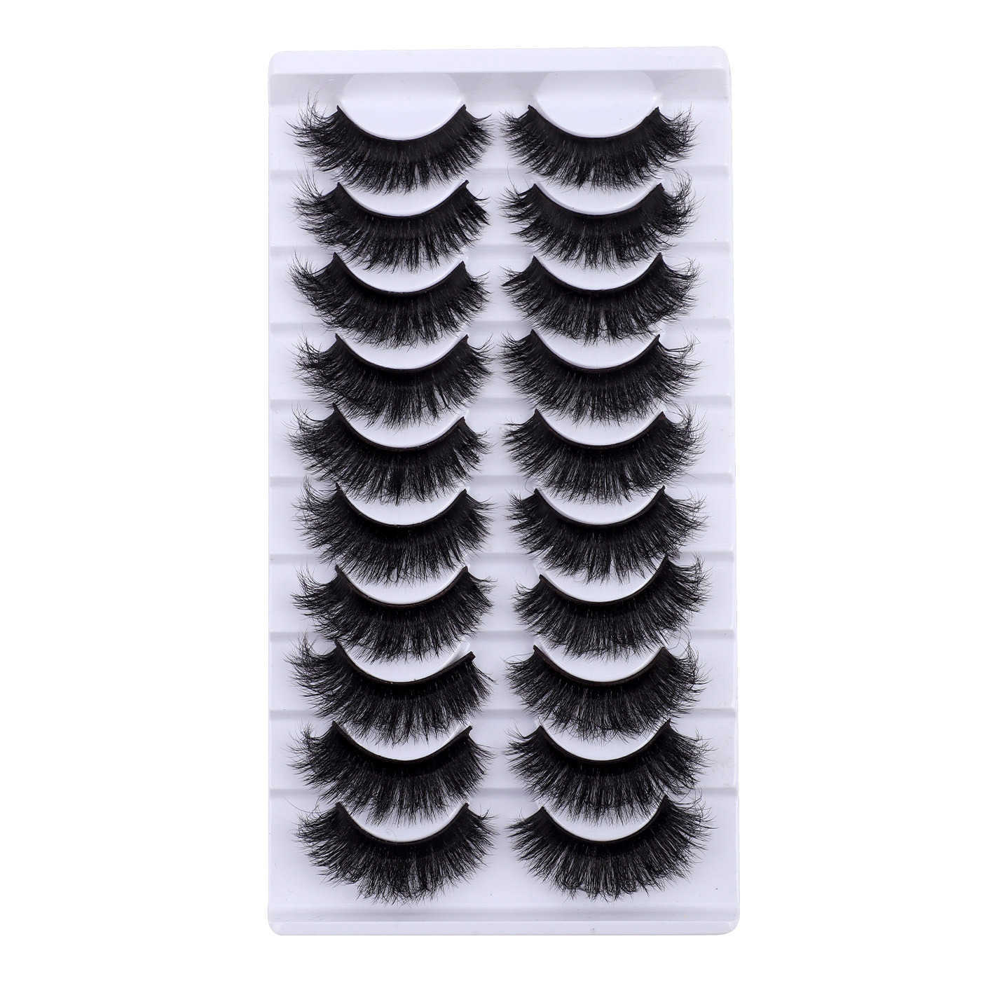 Natural Thick 10 Pair Explosive Hair Fake Eyelash Activity Exaggerated Curling Eyelash W250324