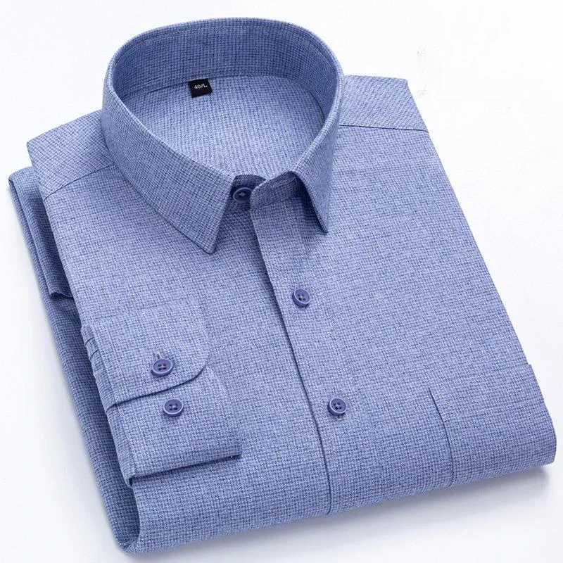 High quality 100% pure cotton long sleeved mens casual shirt pure cotton style top elegant clothing X250324