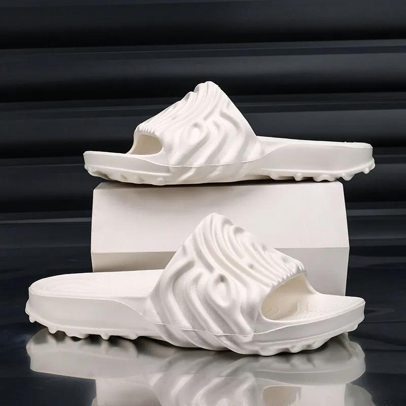 Designer One line sandal non slip slipper wear-resistant casual shoes fingerprint sandals lightweight sports shoes suitable for both men and women 202