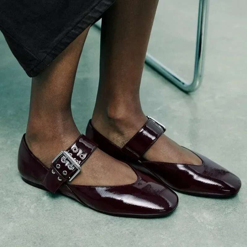 Flats New Leopard Print Comfortable Soft Round Toe Flat Ballet Mary Jane Shoes for Women atos De Mujer