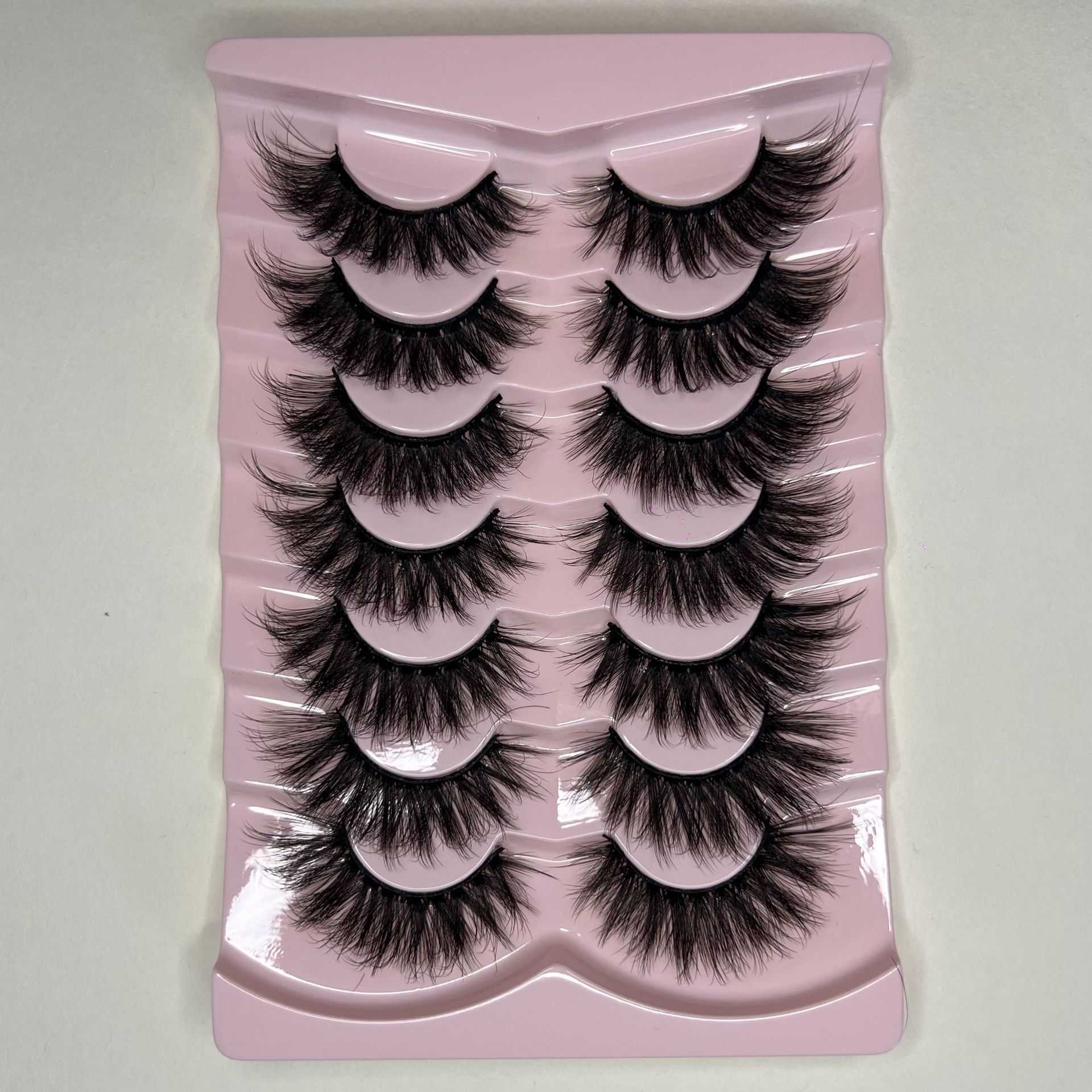 Thick curled up set of 7 pairs of explosive false eyelashes exaggerated natural eyelashes W250324