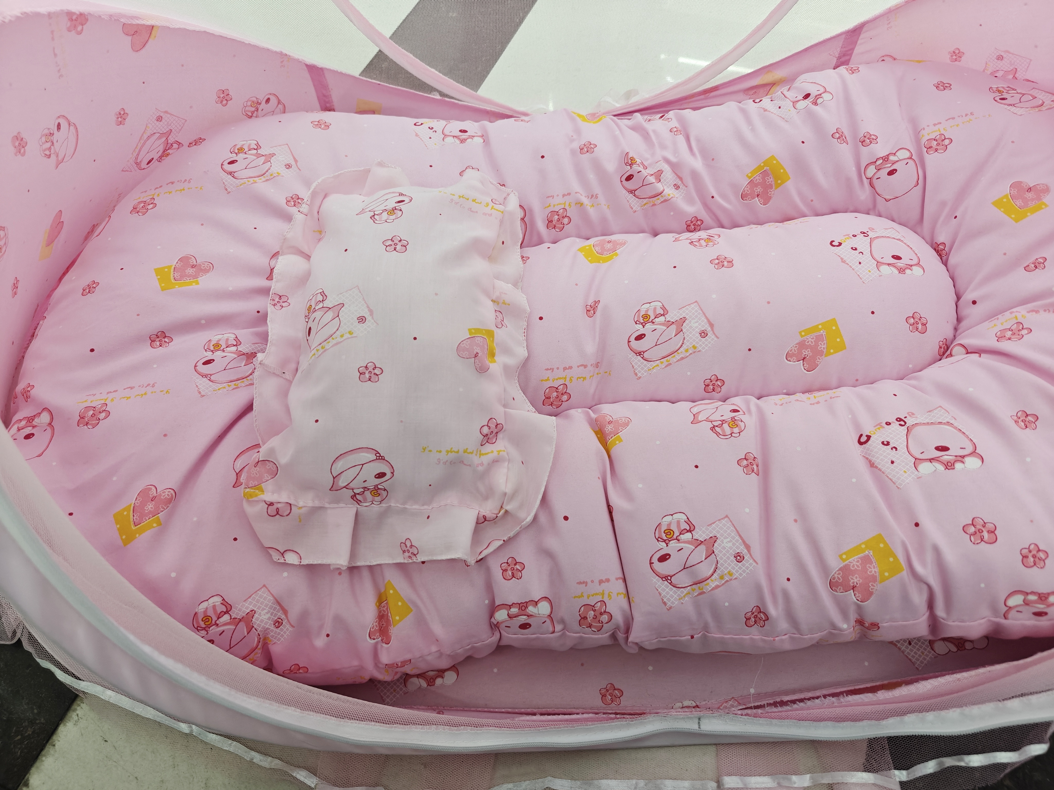 Jiaobao Little Bear Three Piece Baby Mosquito Net Set