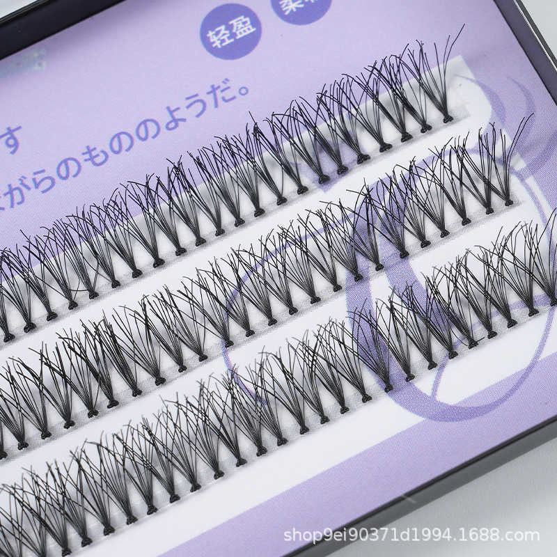 Chicken Claw Hair Segmented False Eyelash Large Dense Curl Fluffy Eyelash Asian New Thick Eyelash W250324