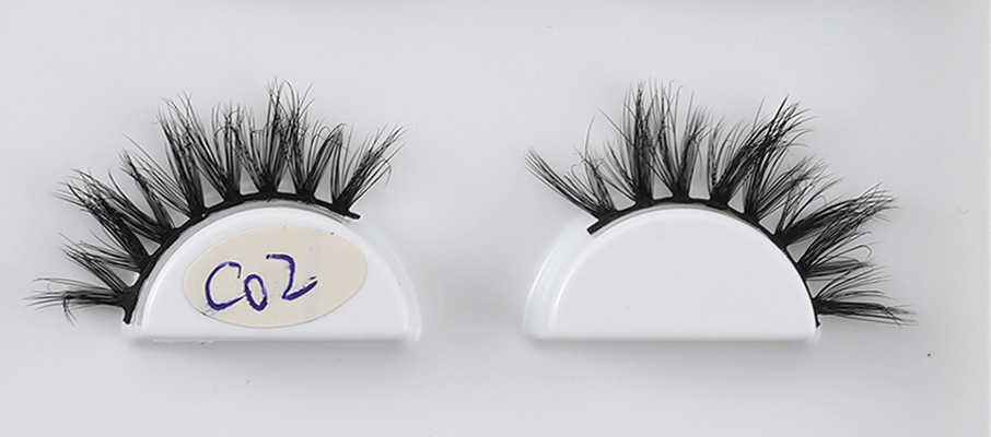 Thick stage makeup fake eyelashes natural hard stem simulation handmade womens long bridal makeup performance eyelashes W250324