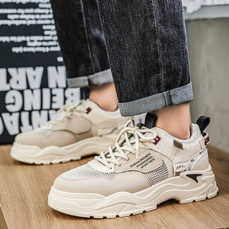 Mens shoes summer breathable soft sole comfortable casual sports running shoes fi clown low top work shoes walking shoesXJ250324