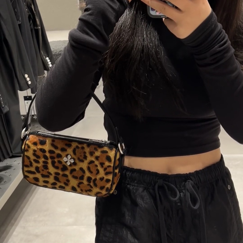 A Niche Design Of Dark And Simple Handbag, Square Single Shoulder Crossbody Small Bag, 2025 New Women's Bag Trend