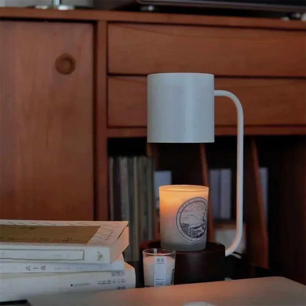 Dimmable Candle Warmer Wax Burner Retro Indoor Lighting Lights Wax Melt Burner Table Lamp Candle Melting Tools Home DecorC250324