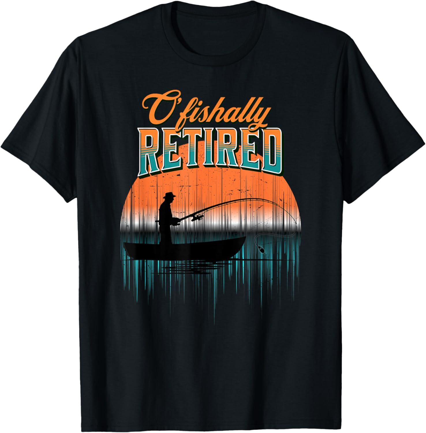 T shirt for Mens Cool Retirement Ofishally Retired Fishermans Retired Graphic Tee Casual Tops Clothes Short sleeve