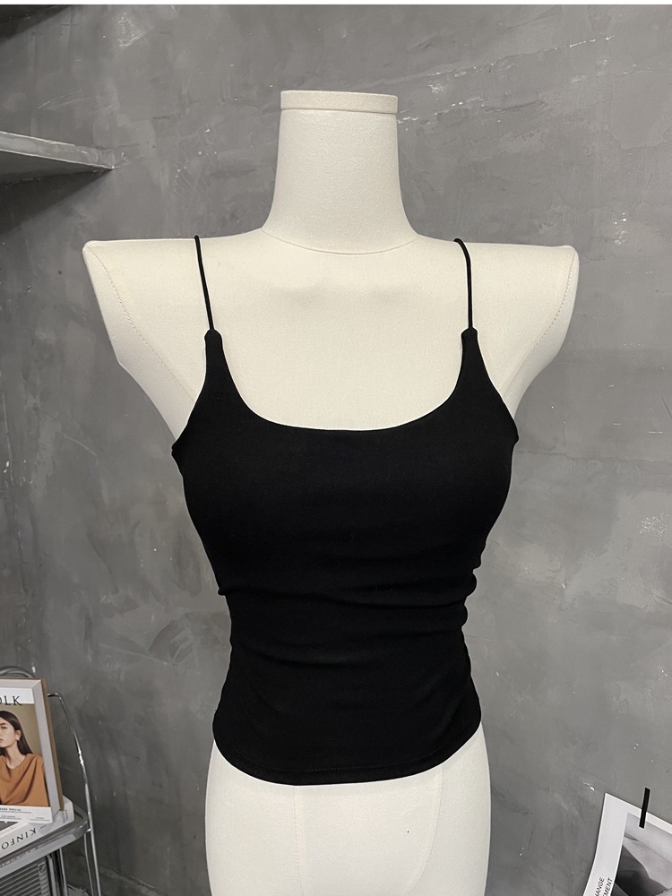 2025 New Pure Desire Chest Mat Spicy Girl Designer White Vest Women's Inner Abdominal Cover Comfortable Cotton Bottom Multifunctional Top