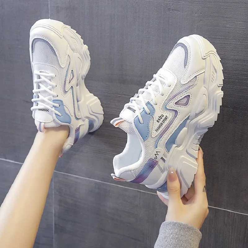 2025 Sports Shoes Womens Platform Flat Shoes Womens Shoes Green Casual Womens Short and Fat Sports ShoesXJ250324