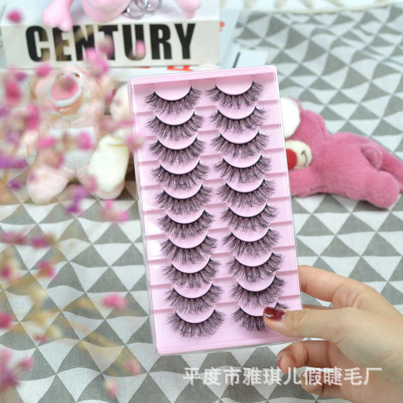 3D explosive fur imitation mink false eyelashes naturally messy exaggerated thick false eyelashes W250324