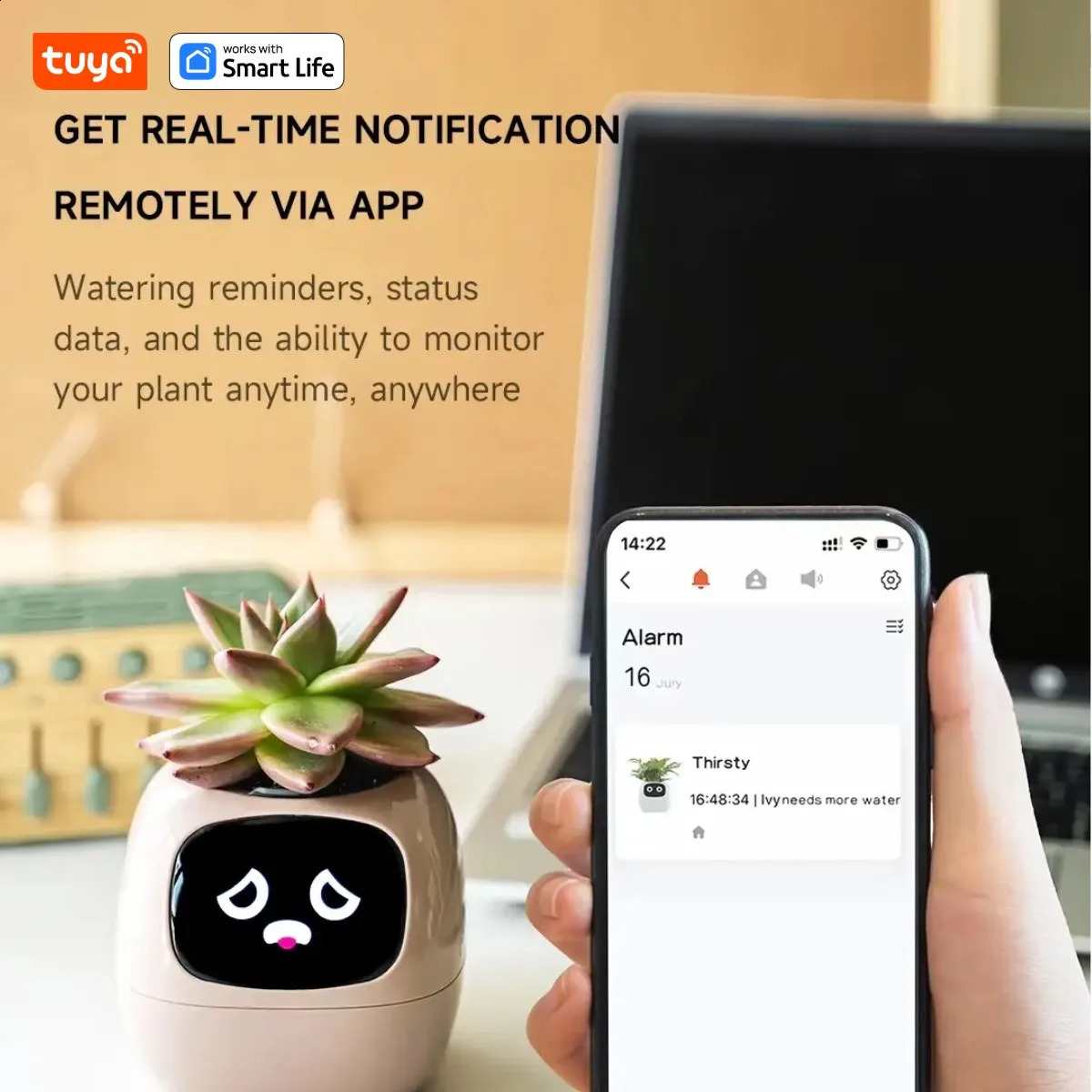 Tuya Ivy Smart PlanterEndless Fun Over 49 Rich Expressions7 smart sensorsAI Chips Make Raising Plants Easy and Fun 250411