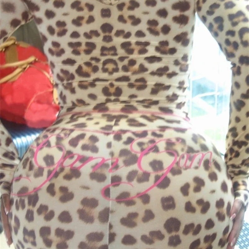 Leosoxs Leopard Letter Print 2 Piece Set Women Tracksuit Sporty Casual Hooded Crop Jacket Flare Pants Stretch Matching Suits 250322