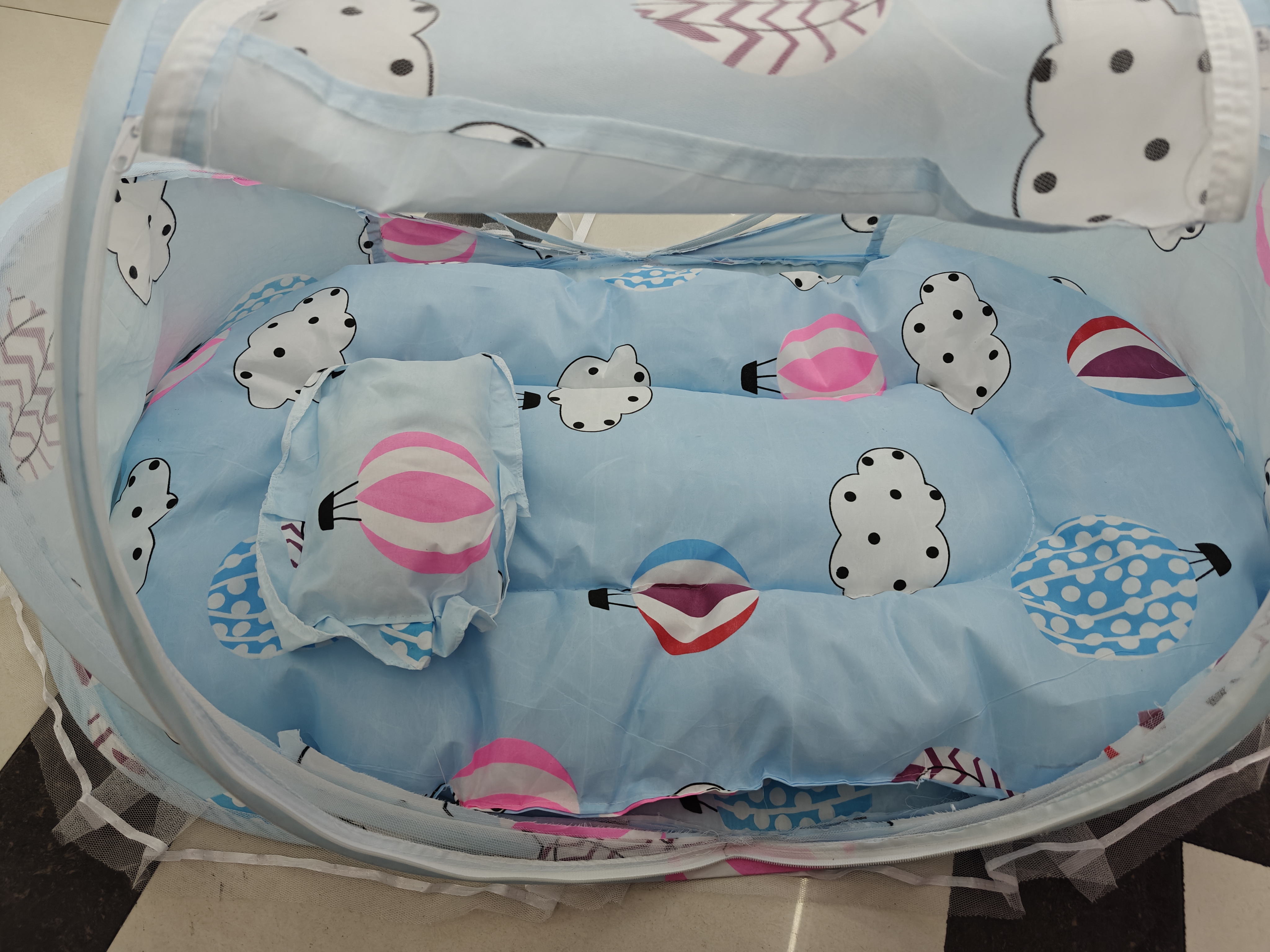 Jiaobao hot air balloon three piece set baby mosquito net