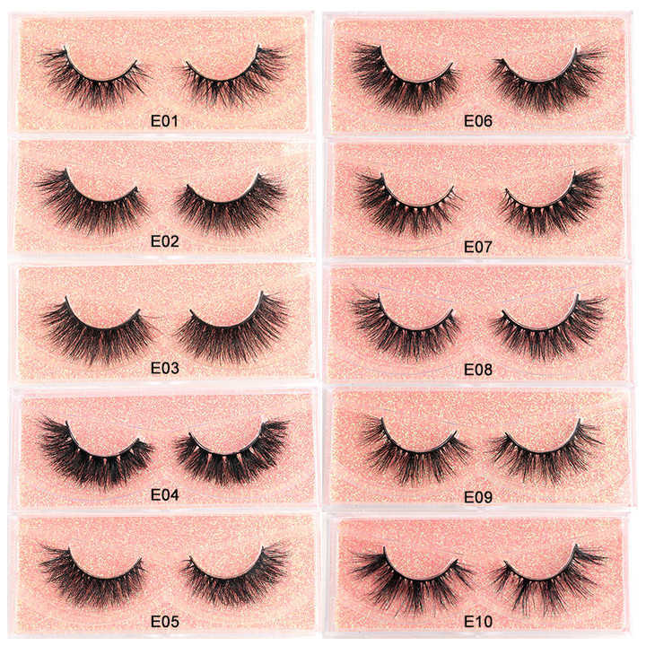 Mink false eyelashes 20mm thick mink false eyelashes 5D multi-layer exaggeration stereo adjustable W250324