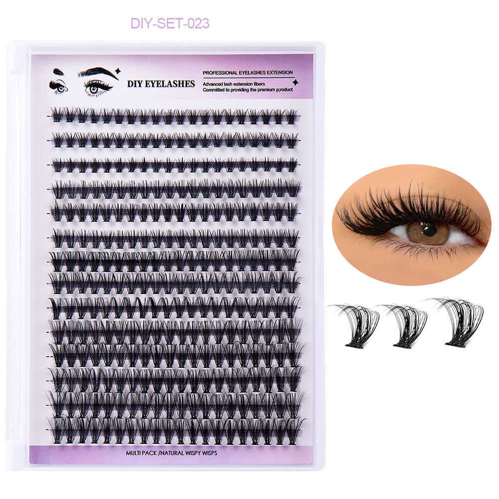 Fake eyelash simulation thick DIY eyelash segmented single cluster grafting fake eyelashes W250324