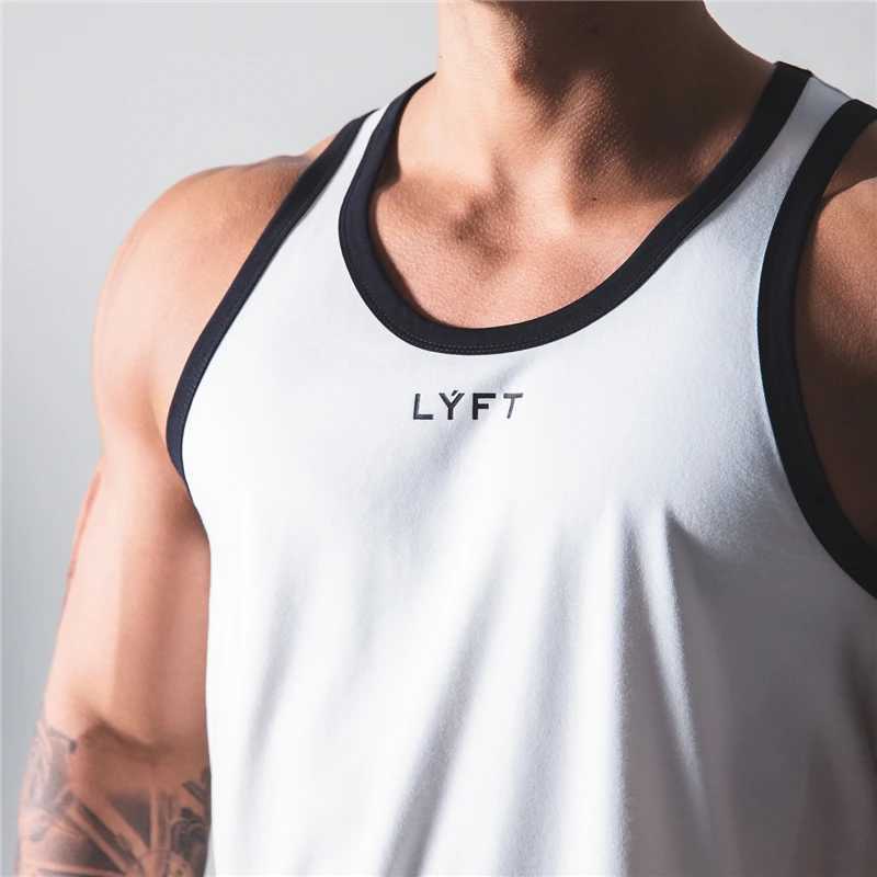 Mens fitness patch work vest gym exercise cotton sleeveless running suit Stringer summer casual vest X250324