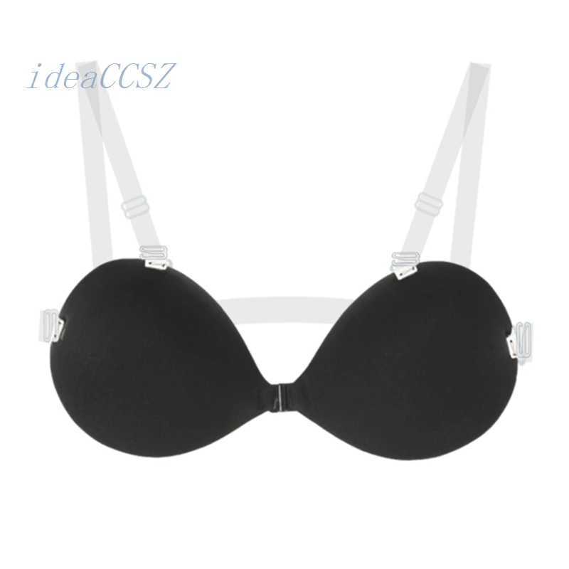 Seamless wireless adhesive rod bra wedding strapless push up bra womens sexy backless bra invisible silicone braXJ250324