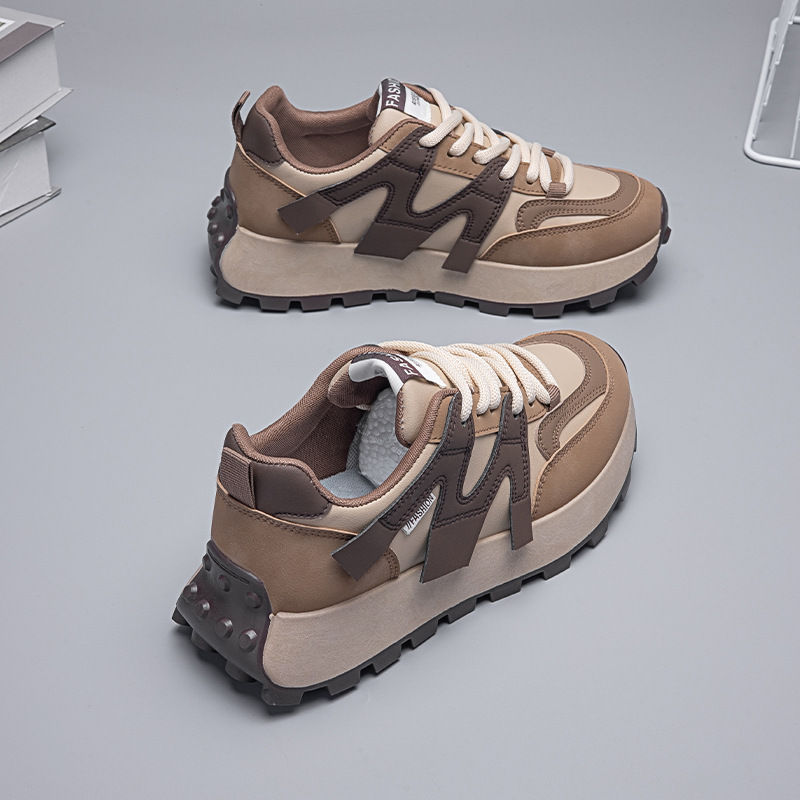 Platform shoes women's new breathable mesh leisure running shoes 2025