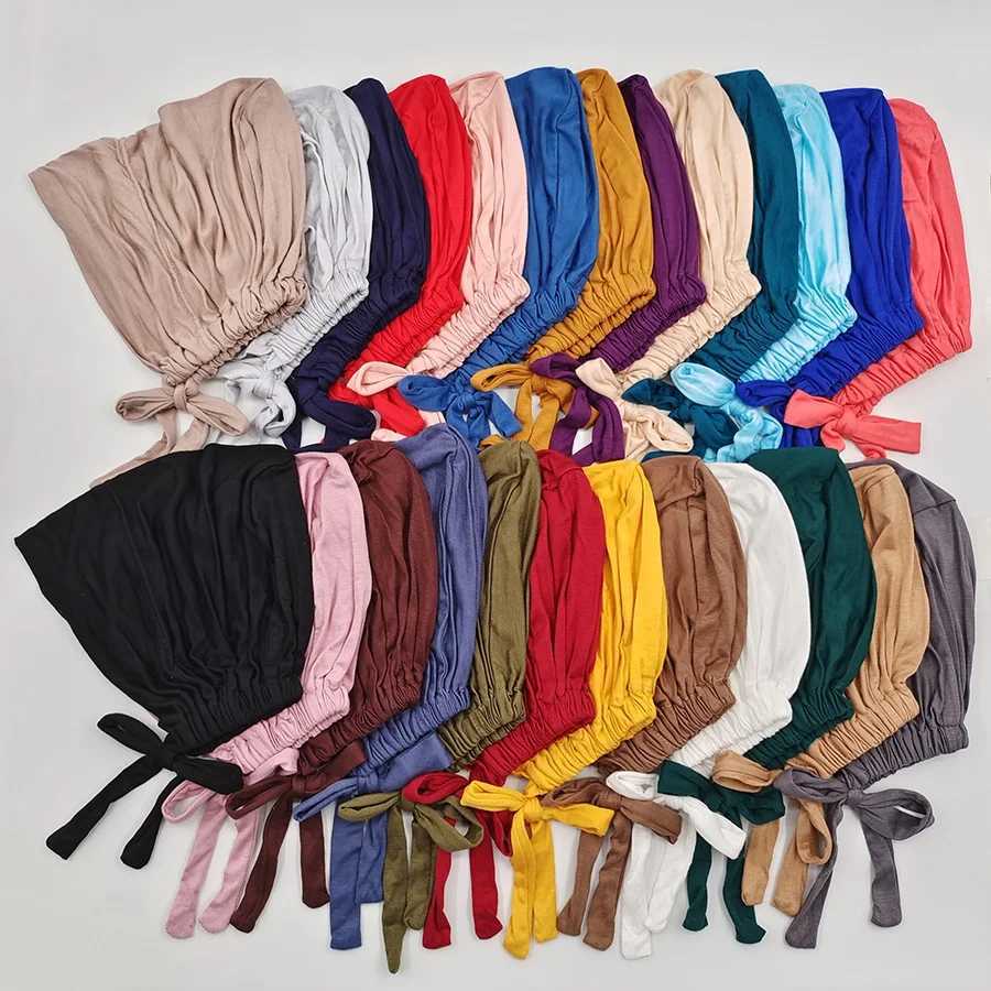New soft model Muslim headscarf inner headscarf cap Islamic underwear cap Indian hat Fem packaging turbo cap X250324