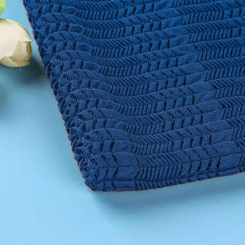 Elite Knitted Jacquard Material - Lightweight Wheat Design with High-Quality Polyester and Spandex Composition quantity