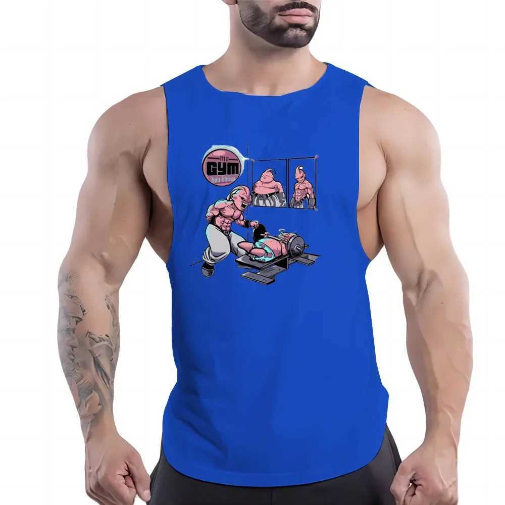 Y2k printed vest breathable basketball sleeveless outdoor sportswear mens sportswear summer quick drying fashion casual Fnaf X250324